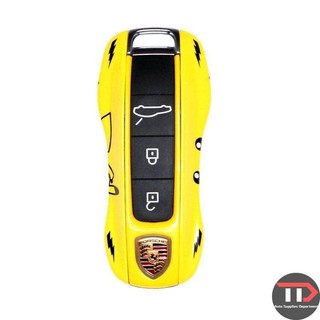 Vỏ chìa khóa xe hoạt hình Porsche ABS Thích hợp cho macan / Cayenne / Palamela / 718