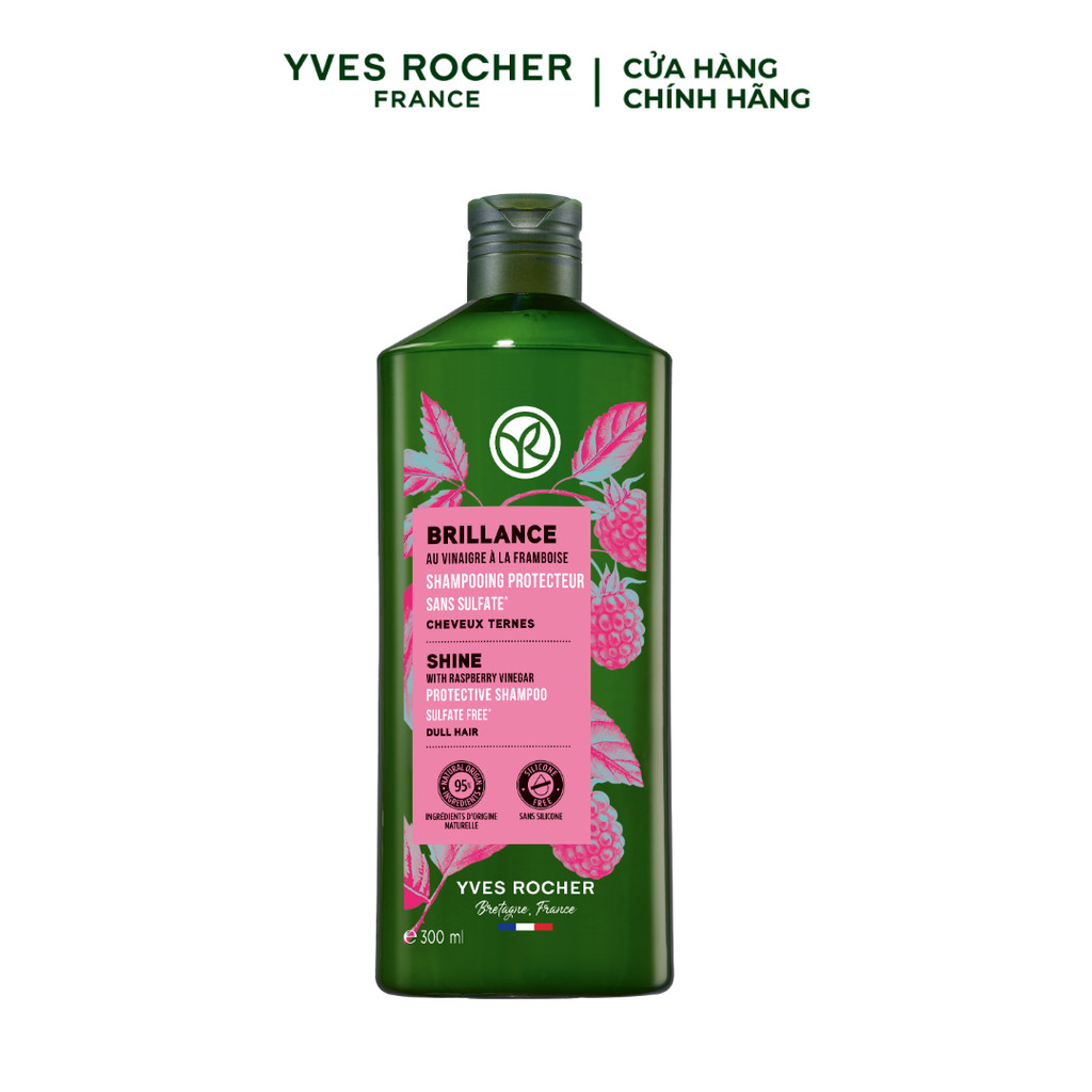 Ảnh Dầu gội giữ màu tóc nhuộm và giúp tóc bóng mượt Yves Rocher Shine Protective Shampoo 300ml 1