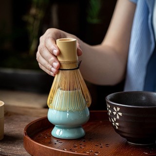 Chổi Chasen Đánh Matcha Bằng Tre, Kèm Hộp Đựng Hũ Rắc Bột Matcha Inox Chất Liệu Cao Cấp Sạch Đẹp