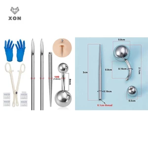 Bộ cơ thể Phẫu thuật Thép ren côn Pin s Lip Nose Tongue Sụn lông mày Nơ Dụng cụ trang sức Kìm [VN]