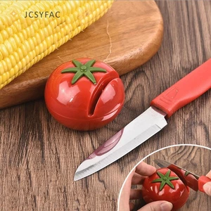 JCSYFAC 1 cái, Máy mài dao đá cà chua sáng tạo dễ thương, Tiện ích nhà bếp Mới