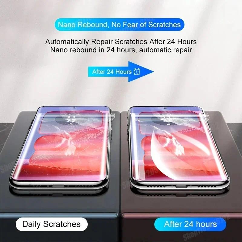 Meizu21 21Pro 20Pro 18sPro 18Pro 3 Cái 5000D HD Trong Suốt Mờ Mờ Mềm Hydrogel Cho Meizu 20 Classic 21 18s 18 Pro Note 18x Chống Vân Tay Bảo Vệ Màn Hình Điện Thoại