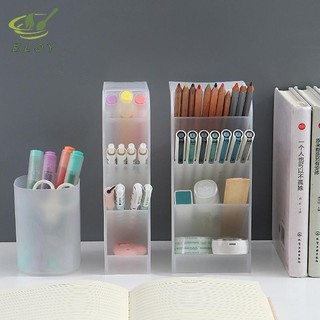 [MAO] Bàn chải trang điểm nghiêng mờ trong suốt Hộp đựng môi Hộp đựng văn phòng phẩm đa chức năng VN