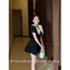 váy 2 tầng cổ nơ ôm eo chân bồng xinh hàng chuẩn Qp BYJOLIE