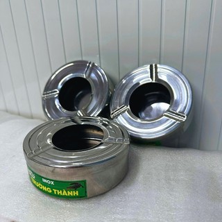 [Giá Xưởng] Combo 10 Gạt Tàn Inox Cỡ Lớn – Chống Gỉ, Dễ Vệ Sinh,  Phù Hợp Gia Đình Quán Ăn, Nhà Hàng