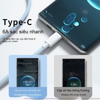 Cáp sạc nhanh 66W bọc nylon siêu bền, hỗ trợ PD QC, tương thích iPhone 11–15 OPPO Samsung Xiaomi và nhiều hãng khác