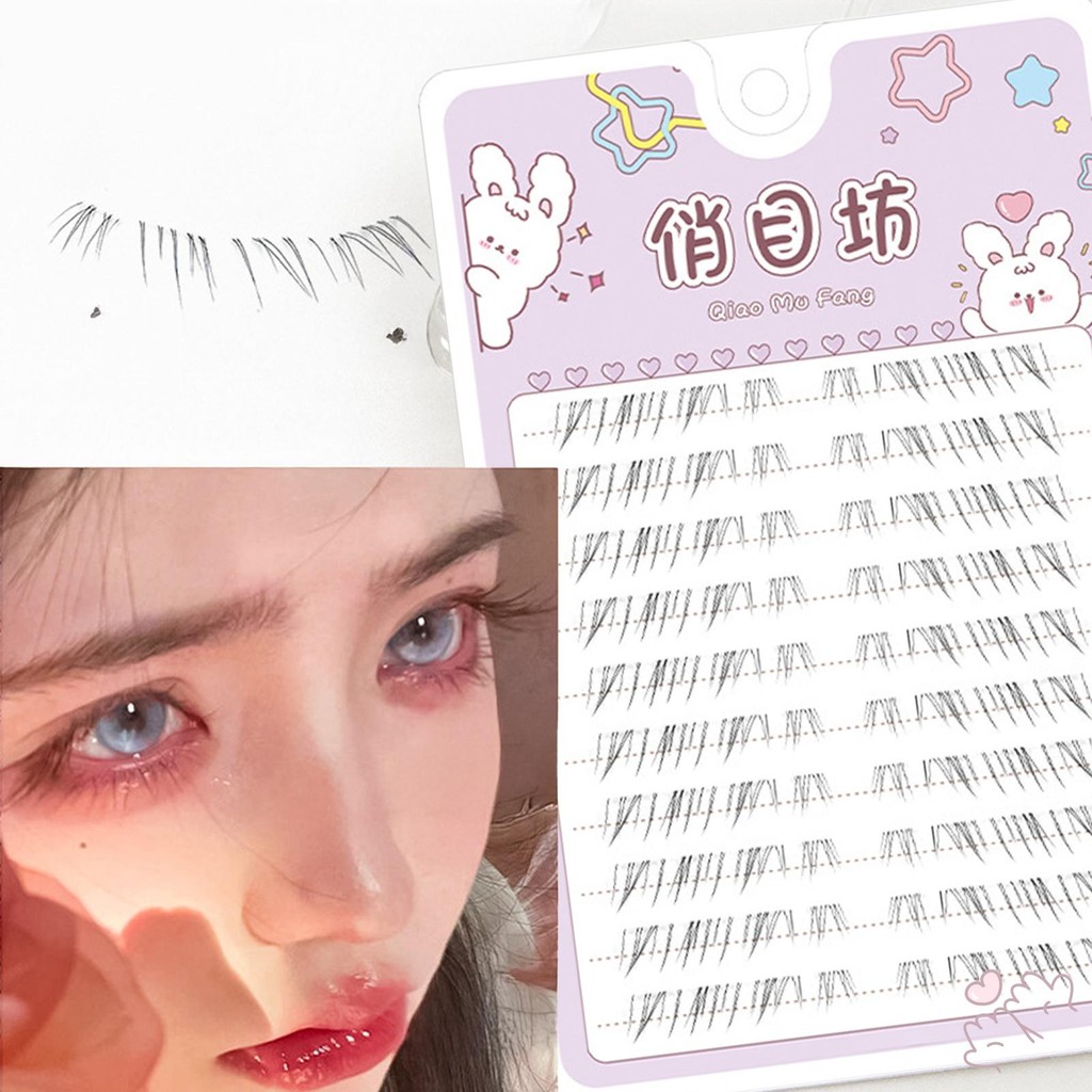 Dây mỏng Lông mi dưới thực tế Cụm mi riêng lẻ Lông mi thích hợp cho phụ nữ mọi lứa tuổi