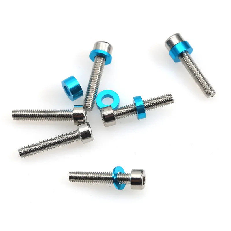 24 Chiếc M3 Vít Miếng Đệm Bộ 3Mm Vít Đệm Phẳng Máy Giặt Miếng Đệm Cho TAMIYA 53539 TT02 TT01 XV01 XV02 RC Phụ Tùng Xe Hơi Phần