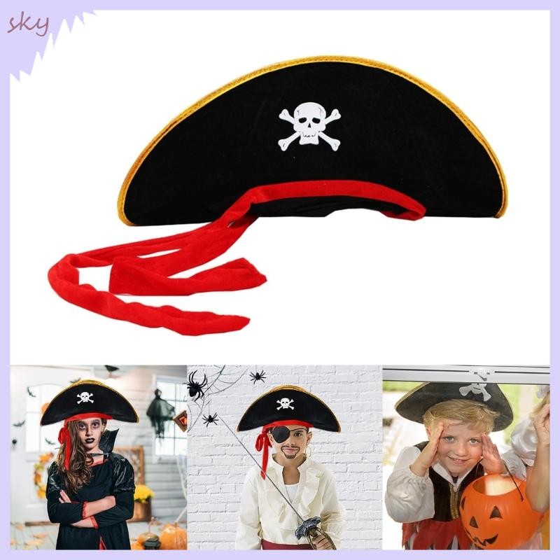 Bầu trời Halloween Đảng Tricorn Mũ Đảng Hóa Trang Đảng Phụ Kiện Cosplay Cho Tiệc Halloween Mũ Hóa Trang