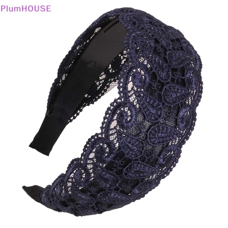 PlumHOUSE Phong Cách Hàn Quốc Thời Trang Tính Khí Quấn Ren Hoa Băng Đô Quấn Tóc Cho Nữ Tóc Rộng Vòng Chống Trơn Trượt Thanh Lịch Vintage VN