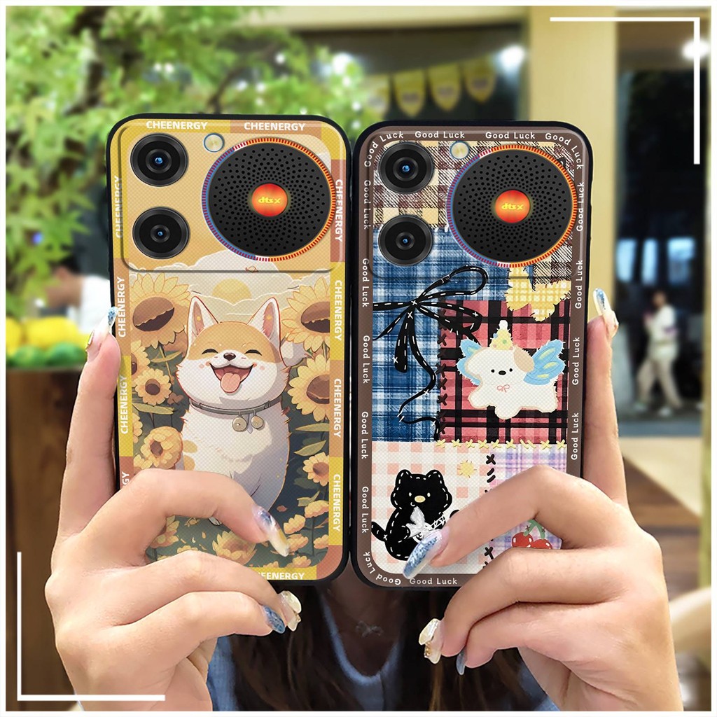 Dễ Thương Bọc Toàn Bộ Ốp lưng ZTE Nubia Ốp Lưng Mềm Bảo Vệ Hoạt Hình Silicon Chống Bụi Bẩn Graffiti TPU Thiết Kế Thời Trang Bền Chống Thấm Nước Túi Điện Thoại Chống Bụi