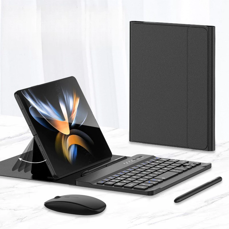 Sẵn Sàng Mới Cho Samsung Galaxy Z Fold 7 Vỏ Bàn Phím Gấp Gấp Gấp Gấp6 Vỏ Da Có Bút Bảo Vệ Fold7 Giá Đỡ Từ Tính — ảnh 1