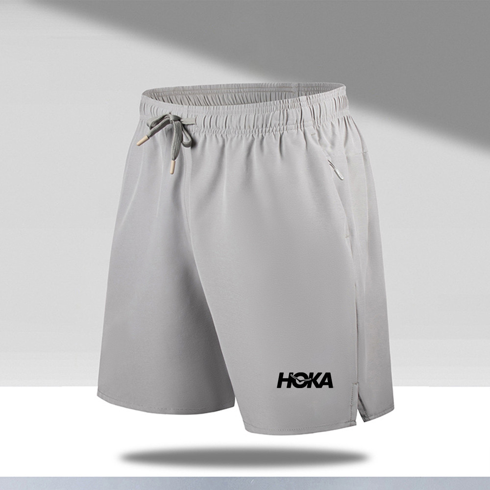 Quần short chạy bộ nam mùa hè bằng lụa băng thoáng khí Quần short khô nhanh theo dõi Marathon