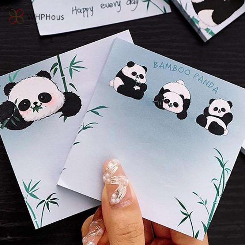 RUA 50 Tờ Tre Panda N Lần Ghi Chú Hoạt Hình Dễ Thương Ghi Chú Di Động Giấy Ghi Chú Trường Học Vật Dụng Văn Phòng Quà Tặng Mới