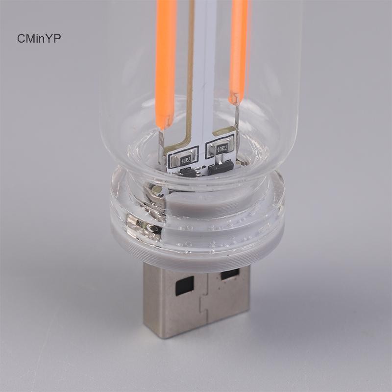 Cminyp Retro USB LED Dây Tóc Cảm Ứng Làm Mờ Bóng Đèn 5V Retro LED Edison Bóng Đèn Ngủ Cắm Trại Sợi đốt Trang Trí LED Lighg Glory