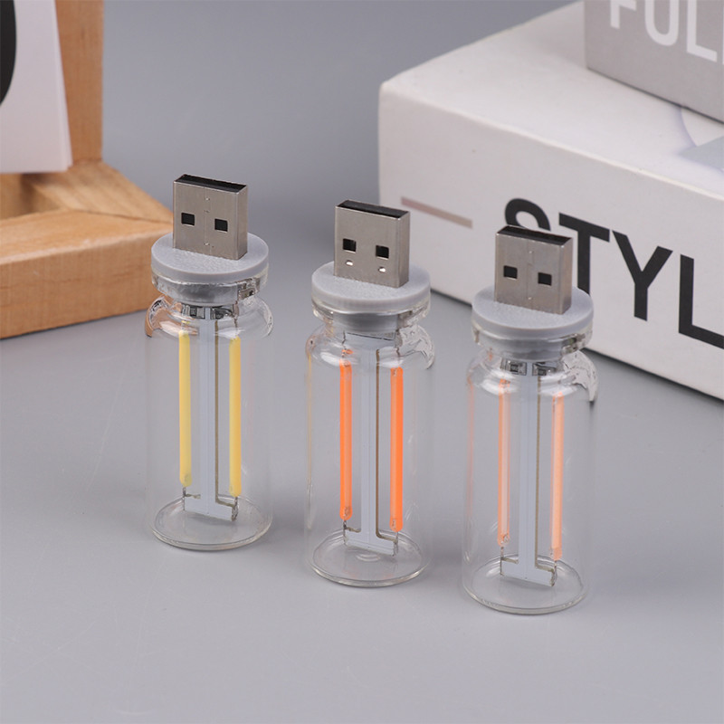 [zxnz] Retro Usb Dây Tóc Led Cảm ứng Bóng đèn Mờ 5v Retro Led Edison 