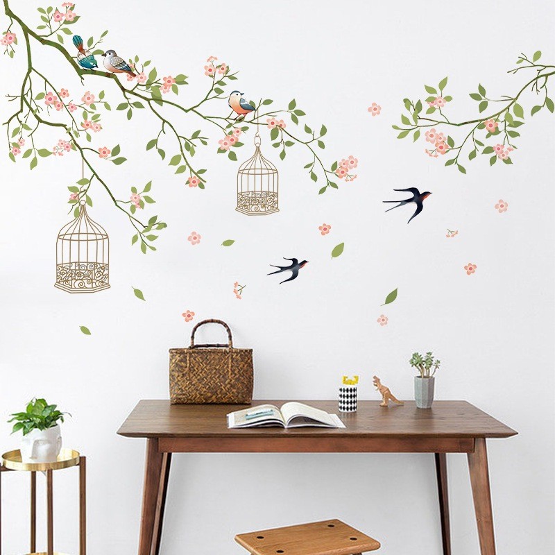 Sticker Én Đón Xuân Về Decal Tranh Dán Tường trang trí quán cafe, cửa ...