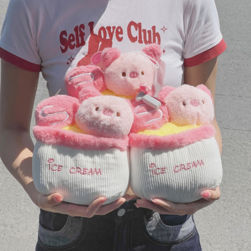 Heo bông Ice Cream (20cm)