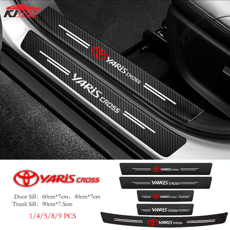Toyota Yaris Cross Audi Car Sill Sticker Chống Trầy Xước Chống Thấm Nước Cốp Xe Bảo Vệ Cửa Xe Da Bao Phụ Kiện