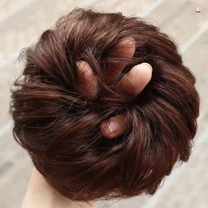 Phần mở rộng Chignon tổng hợp xoăn không làm tổn thương tóc giả tự nhiên