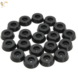 [GOU] 20 Cái / bộ Bàn Cao Su Miếng Lót Chân Ghế Tấm Bảo Vệ Sàn 18x15x5mm VN