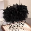 NKSFX Kẹp Nắm, Móng Vuốt Tóc Hoa Mẫu Đơn Nhựa, Tua Rua Thanh Lịch Sequin Hoa Hairgrips Cô Gái