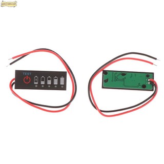 Chỉ báo cấp độ sân vườn 18650 Máy đo công suất Lithium 2S-7S 7.4V-29.4V 15mA Mô-đun hiển thị mức Lithium mới