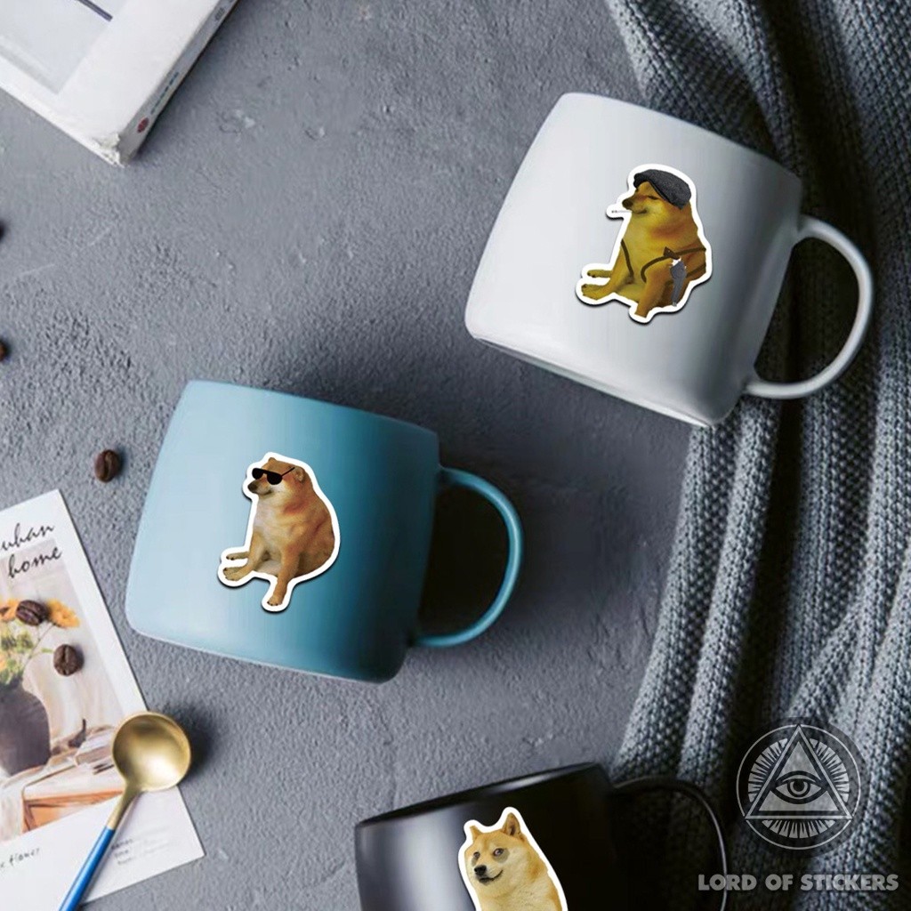 50 Sticker Cheems Doge Meme Chó Vui Nhộn Hài Hước