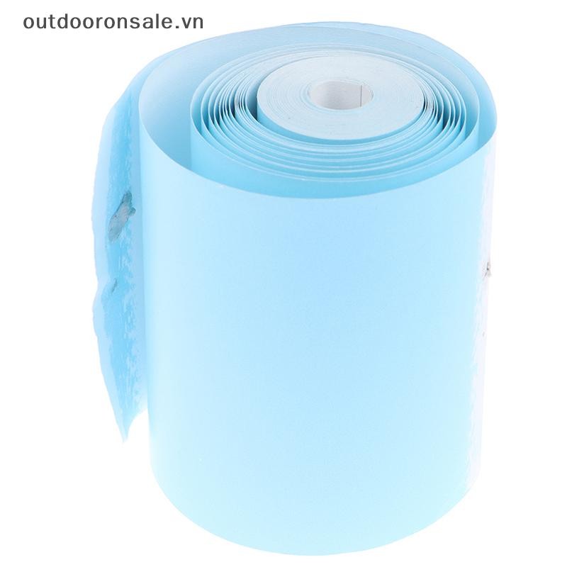 [Outdooronsale] Máy in cầm tay 3 cuộn Giấy in nhãn nhiệt 57x25mm Nhãn dán DIY [VN]