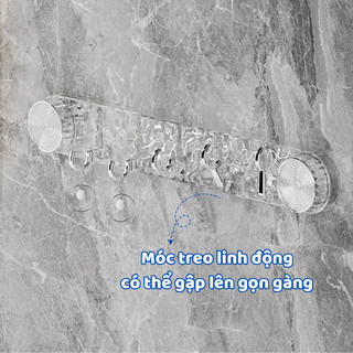 Móc Treo Tường Nhà Tắm Hút Chân Không ECO, Thanh Treo Đồ Đa Năng Tiện Lợi Dễ Sử Dụng