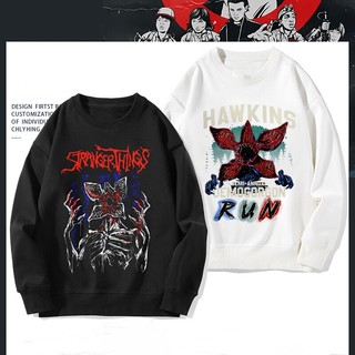 Áo unisex dài tay với hình Demogorgon từ Stranger Things season 5, thiết kế anime