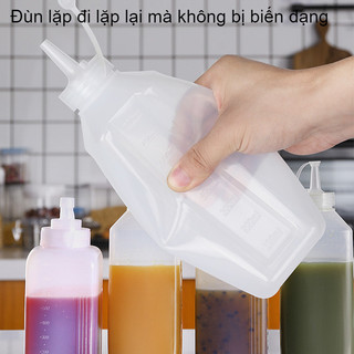 Bóp chai nước sốt, Bình Nhựa Đựng Tương, Chai Nhựa Đựng Sốt chống bụi dung, tích lớn 800/1000ml