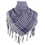 Yoo Color Block Houndstooth Shemagh Khăn choàng quấn đầu Keffiyeh có tua rua