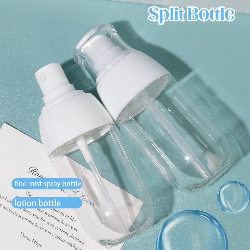 [Đặc sắc] Bình xịt Press - Bình rỗng PET - Bình đóng chai phụ kem dưỡng da - Hộp đựng chất lỏng - Có thể tái sử dụng, nạp lại, kín - Hộp đựng mực cồn - Phụ kiện du lịch