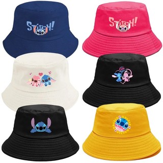 Stitch Bucket Hat Mũ Trẻ Em Mặc Mùa Hè Hoạt Hình Mũ Câu Cá Du Lịch Đi Biển Mũ Chống Nắng