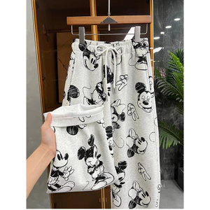 Cực Lớn Kích Thước 150kg Rời Mickey In Hình Quần Nữ Phong Cách Mới Xuân Thu Quần