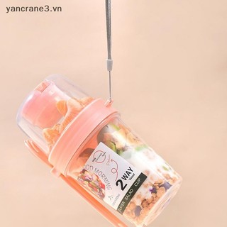 {YAN3} Cốc Salad Hai Lớp Di Động Bột Yến Mạch Ngũ Cốc Hạt Sữa Chua Salad Bộ Hộp Đựng Có Nĩa Hộp Cơm Trưa Trường Học Hộp Bảo Quản Thực Phẩm {yancrane3.vn}