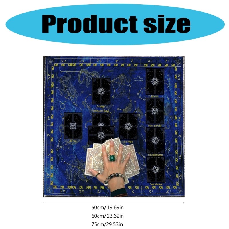 YOI Vuông Bói Toán Tấm Thảm Đọc Sách Chiêm Tinh Khăn Trải Bàn Tarot Khăn Trải Bàn Khăn Trải Bàn Vải Phù Thủy Cung Cấp