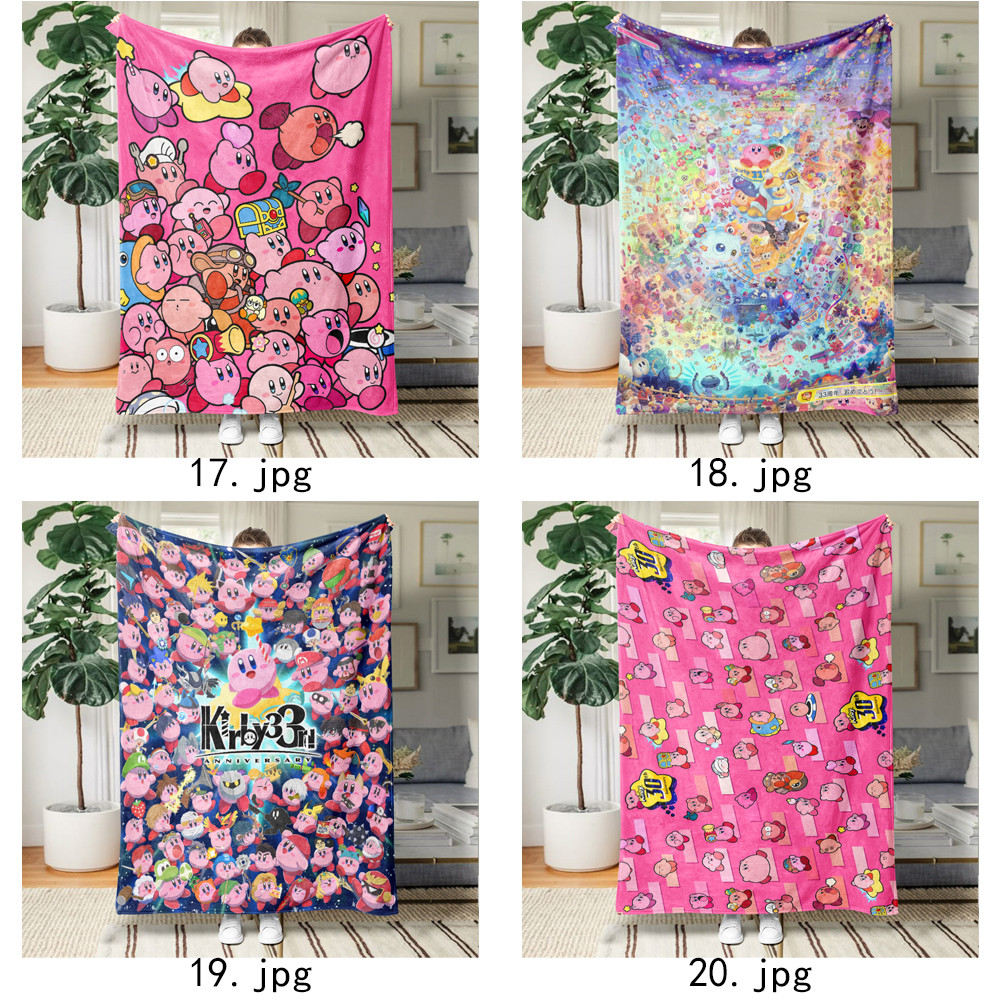 Kirby Flannel Chăn Một Mặt In Flannel Chăn Điều Hòa Không Khí Chăn
