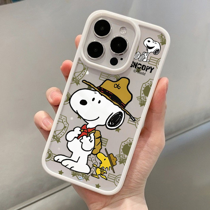 Ốp Lưng Cho iPhone 11 16 14 15 12 13 Pro Max 16e 8 7 Plus XR X XS Max SE2020 2022 Phim Hoạt Hình Nhiều Màu Sắc Snoopy Silicone Trong Suốt Chống Sốc
