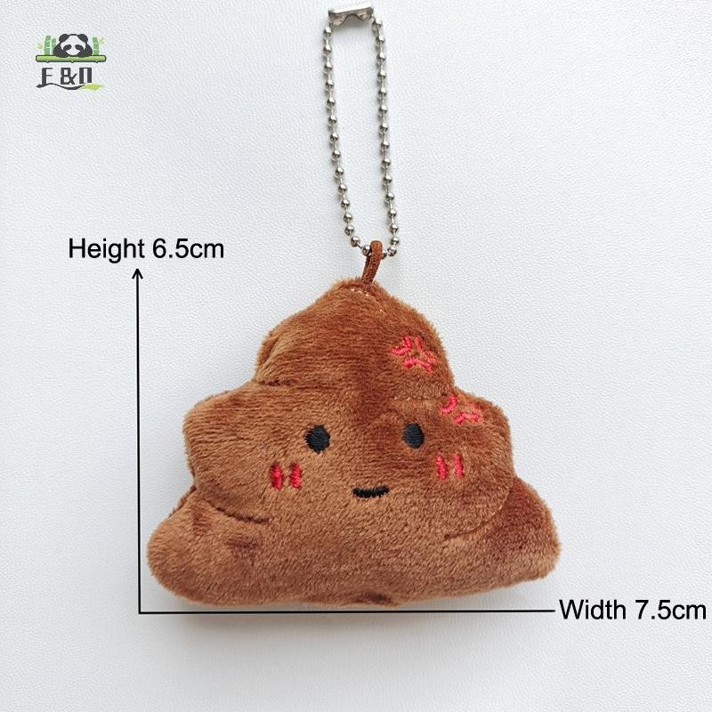 [Shnzdd] Nhà vệ sinh vui nhộn Móc khóa sang trọng Phim hoạt hình Răng cuộn giấy Poop Búp bê nhồi bông Mặt dây chuyền Vòng chìa khóa ô tô Ba lô Túi trang trí quà tặng trẻ em EMKK