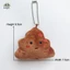Nhà vệ sinh vui nhộn Móc khóa sang trọng Phim hoạt hình Răng cuộn giấy Poop Búp bê nhồi bông Mặt dây chuyền Vòng chìa khóa ô tô Ba lô Túi trang trí quà tặng trẻ em EMKK