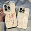 ibumpers Ốp Điện Thoại iPhone Họa Tiết Gấu Ba Lê Dễ Thương Cho IPhone 16 15 14 12 13 11 Pro Max IP 7 8 Plus X XS XR Ốp Lưng Ống Hút Lúa Mì Phân Hủy Thân Thiện Với Môi Trường