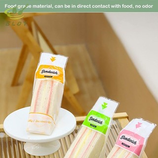 [ELOY] 100 Gói Bánh Mì Nhẹ Bao Bì Bánh Sandwich Gói Đặc Biệt Dùng Một Lần Dễ Xé Trong Suốt Bánh Tam Giác Nướng Bánh Bao Bì VN