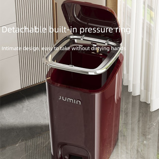 Đôi Mở Và Đóng Thùng Rác Có Thể Bàn Đạp Bấm Tay Tiện Lợi Mở Và Đóng 30cm Đường Kính Cực Lớn Nhà Bếp Phòng Tắm Thép Không Gỉ Lưu Trữ Dụng Cụ Tiện Dụng