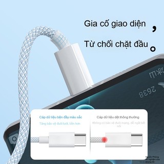 Cáp sạc nhanh 66W bọc nylon siêu bền, hỗ trợ PD QC, tương thích iPhone 11–15 OPPO Samsung Xiaomi và nhiều hãng khác