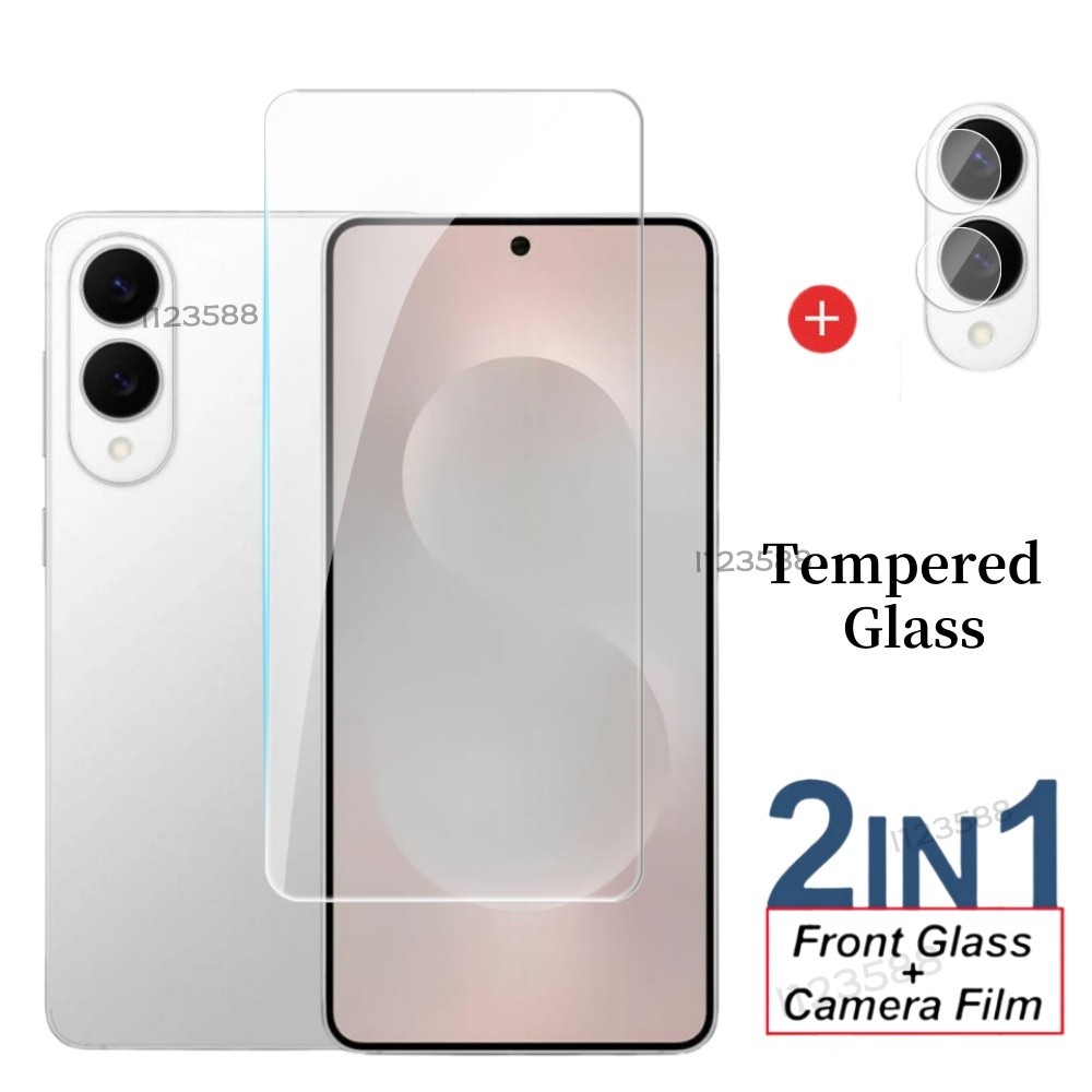 Dành Cho Samsung S25 Edge 2In1 Ống Kính Máy Ảnh Bảo Vệ Màn Hình Dành Cho Samsung Galaxy S25Edge Plus Ultra samsungS25 Kính Bảo Vệ Kính Cường Lực