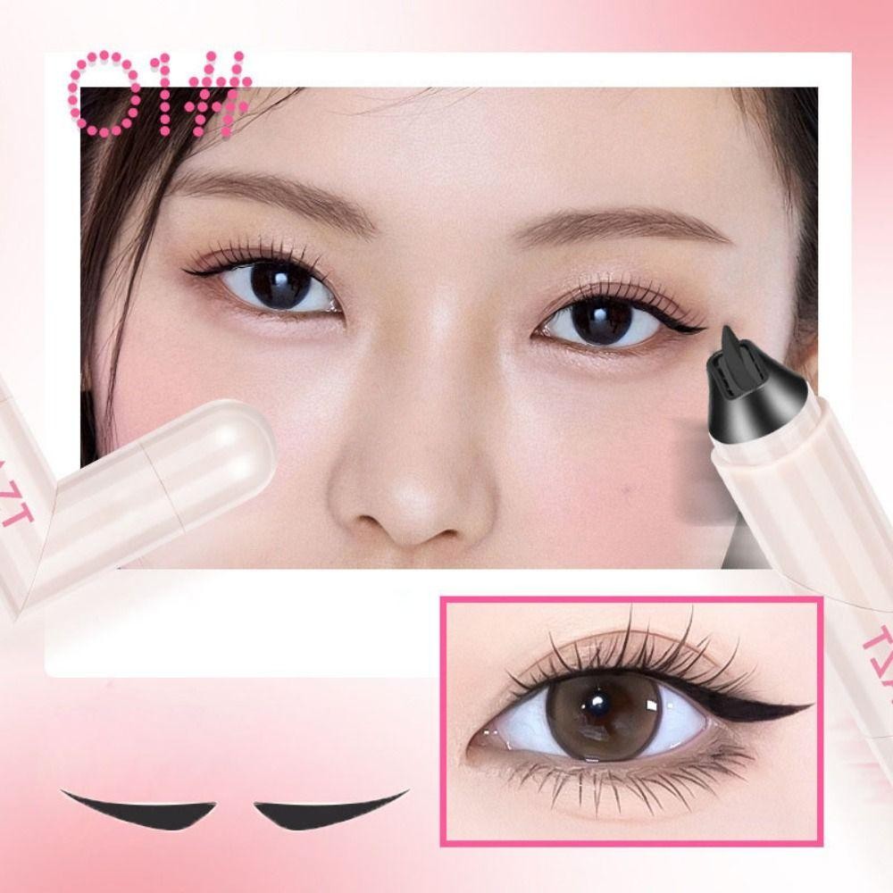 Tem lót mắt TUYỆT VỜI, Tem kẻ mắt màu đen khô nhanh, Bút kẻ mắt có thể xoay được di động lâu trôi