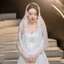 THEGIRL8B Ren Veil, Latin Mass Đen Trắng Cô Dâu Mantilla, Truyền Thống Phong Cách Tây Ban Nha Cưới Thanh Lịch Đầu Che Cho Nữ
