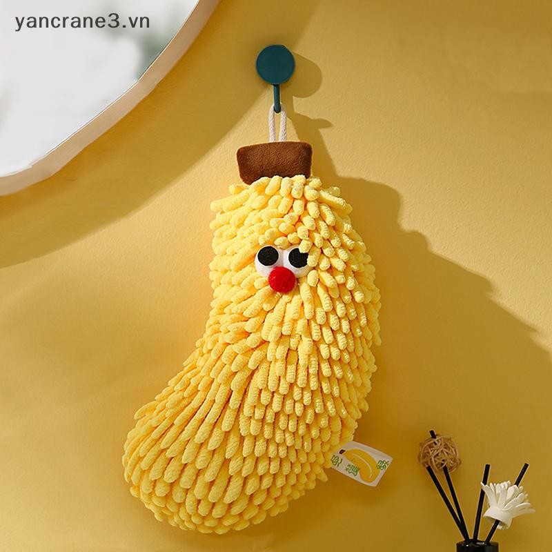 {YAN3} Khăn chuối / dâu Chenilles dùng cho nhà bếp và tắm Khăn lau khô nhanh {yancrane3.vn}